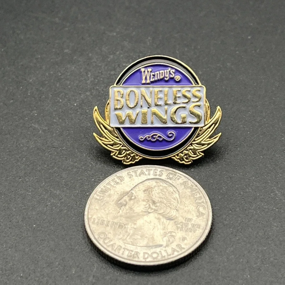 Wendy's Fast Food Restaurant Boneless Wings Employee‎ Lapel Hat Pin